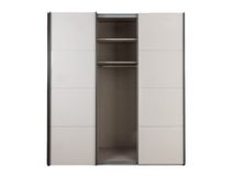 Schuifdeurkast 3-deurs KULMBACH - Champagne/Glas C-RCH-45-KAST1