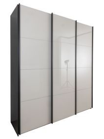 Schuifdeurkast 3-deurs KULMBACH - Champagne/Glas C-RCH-45-KAST1