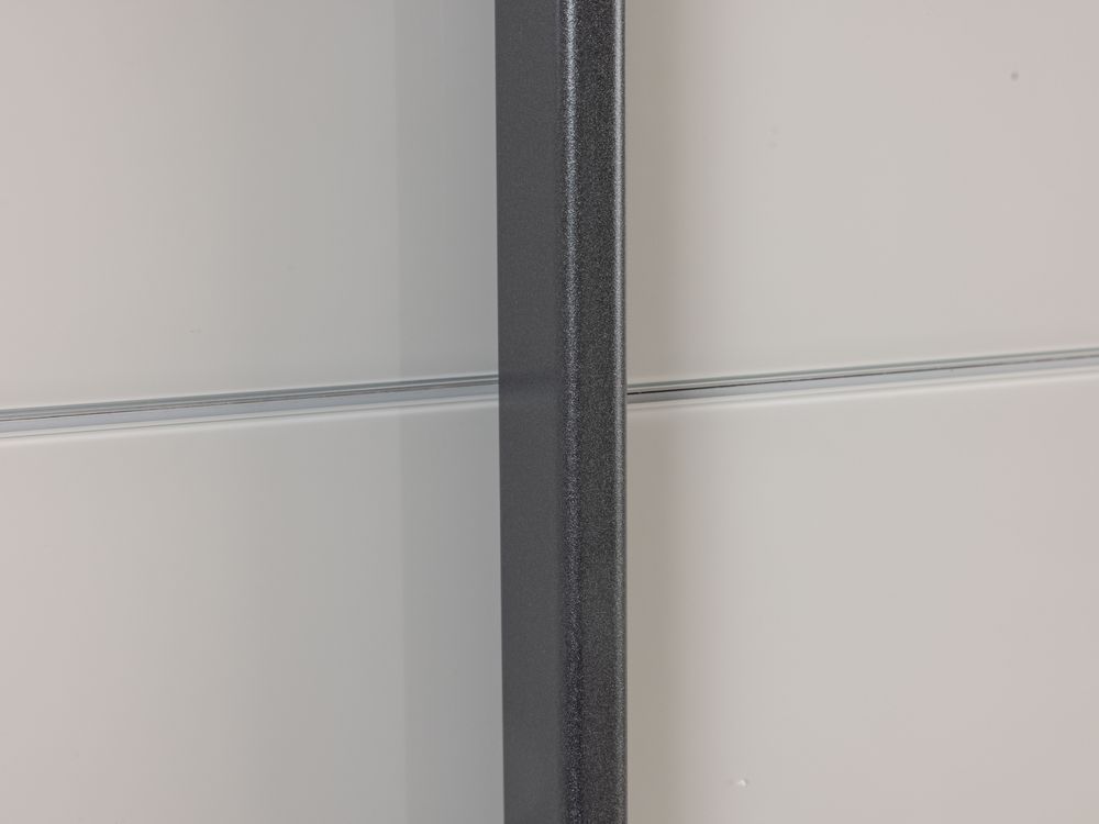 Schuifdeurkast 3-deurs KULMBACH - Champagne/Glas C-RCH-45-KAST1