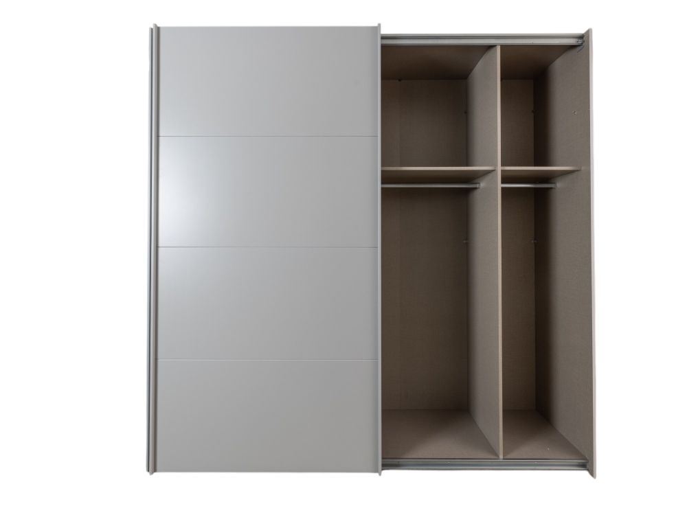 Zweefdeurkast QUADRA - Silk Grey C-RCH-1-KAST2-SGR