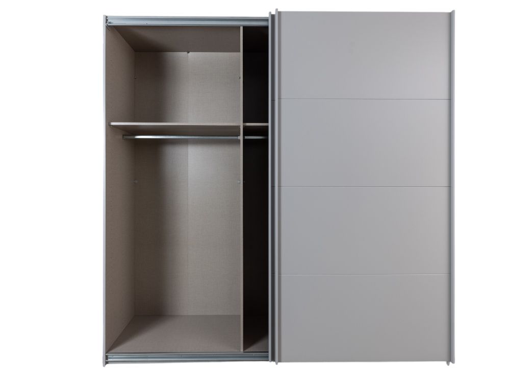 Zweefdeurkast QUADRA - Silk Grey C-RCH-1-KAST2-SGR
