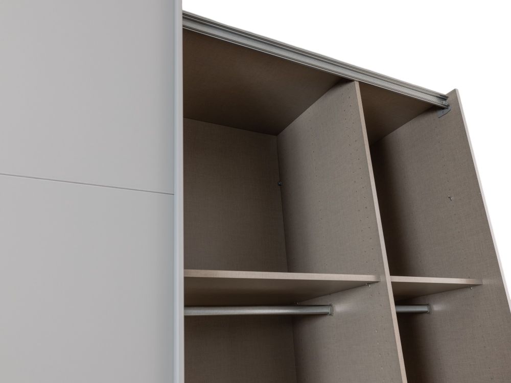 Zweefdeurkast QUADRA - Silk Grey C-RCH-1-KAST2-SGR