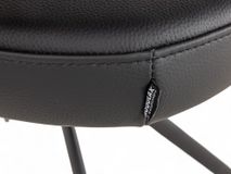 Stoel met terugdraaiende zit ZENITH - Zwart Leder MED-41-000004-LB-B900