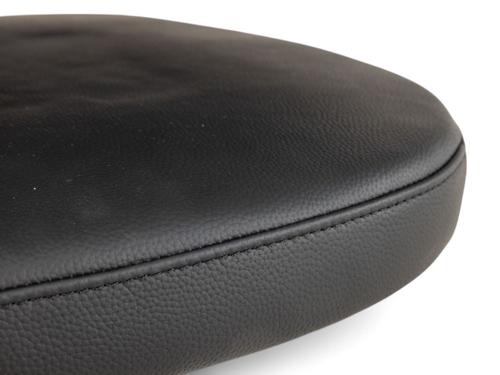 Stoel met terugdraaiende zit ZENITH - Zwart Leder MED-41-000004-LB-B900