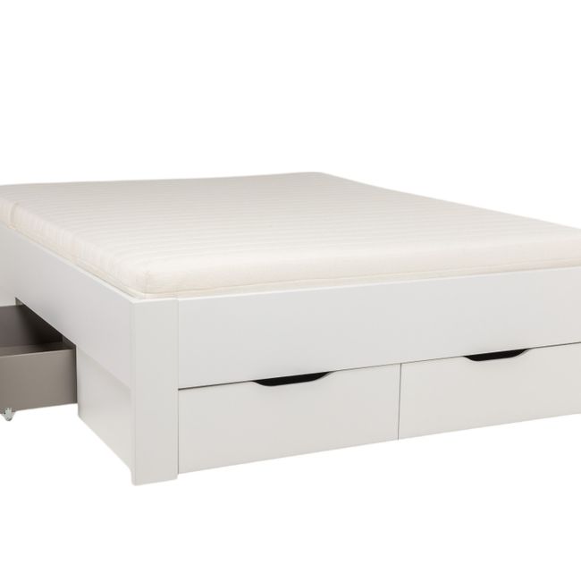 Bedkader met 4 bedladen ADITIO - Wit