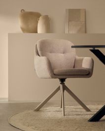 Draaistoel LEXA - Beige KAV C0100237JO12