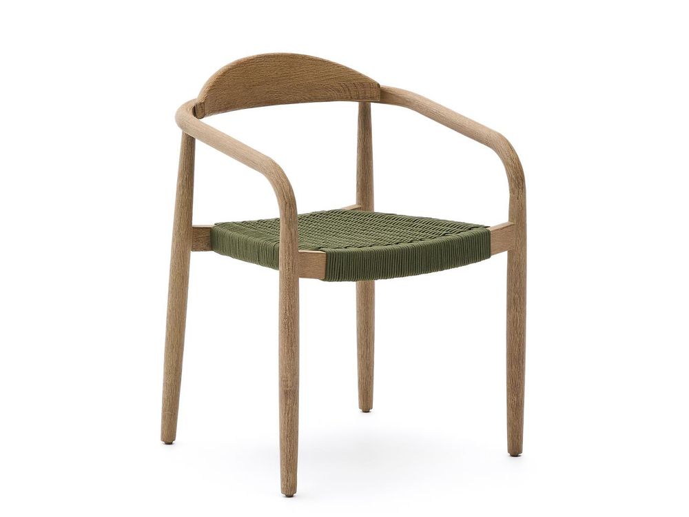 Stoel NINA - Acaciahout / groen KAV CC0555J19