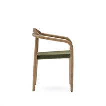 Stoel NINA - Acaciahout / groen KAV CC0555J19