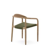 Stoel NINA - Acaciahout / groen KAV CC0555J19