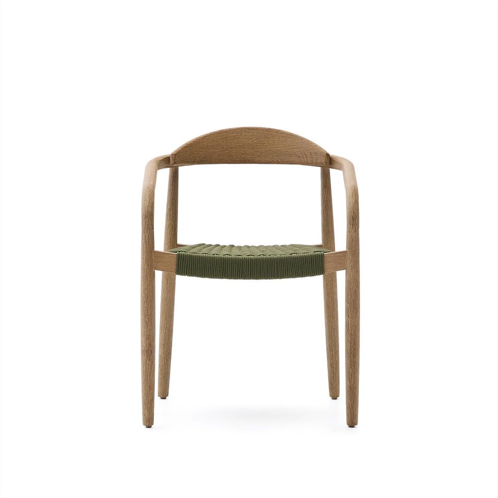 Stoel NINA - Acaciahout / groen KAV CC0555J19