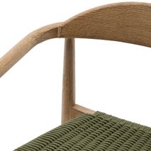 Stoel NINA - Acaciahout / groen KAV CC0555J19