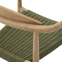 Stoel NINA - Acaciahout / groen KAV CC0555J19