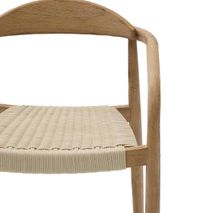 Stoel NINA - Acaciahout / Rood KAV CC0555J39