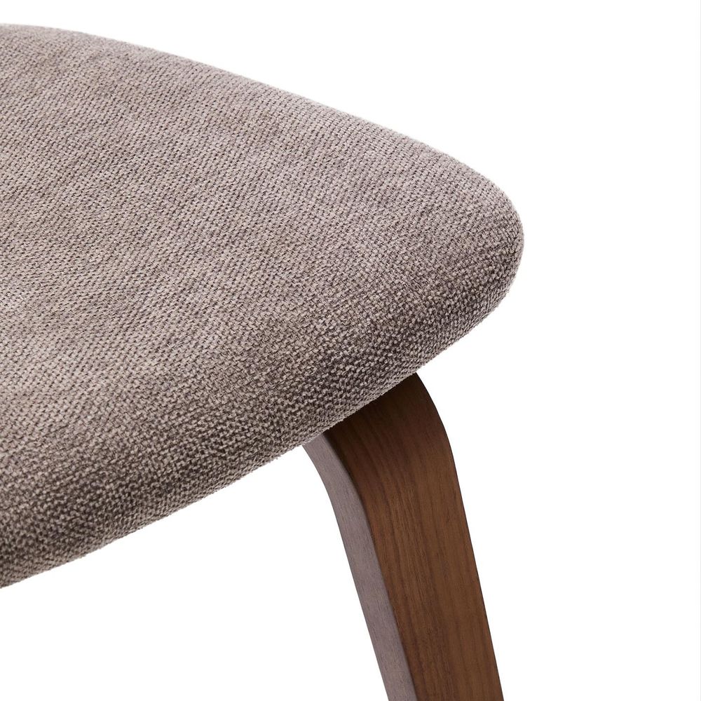 Eetkamerstoel GENA - Walnootfineer/Beige chenilles KAV C00002BF11