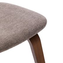 Eetkamerstoel GENA - Walnootfineer/Beige chenilles KAV C00002BF11