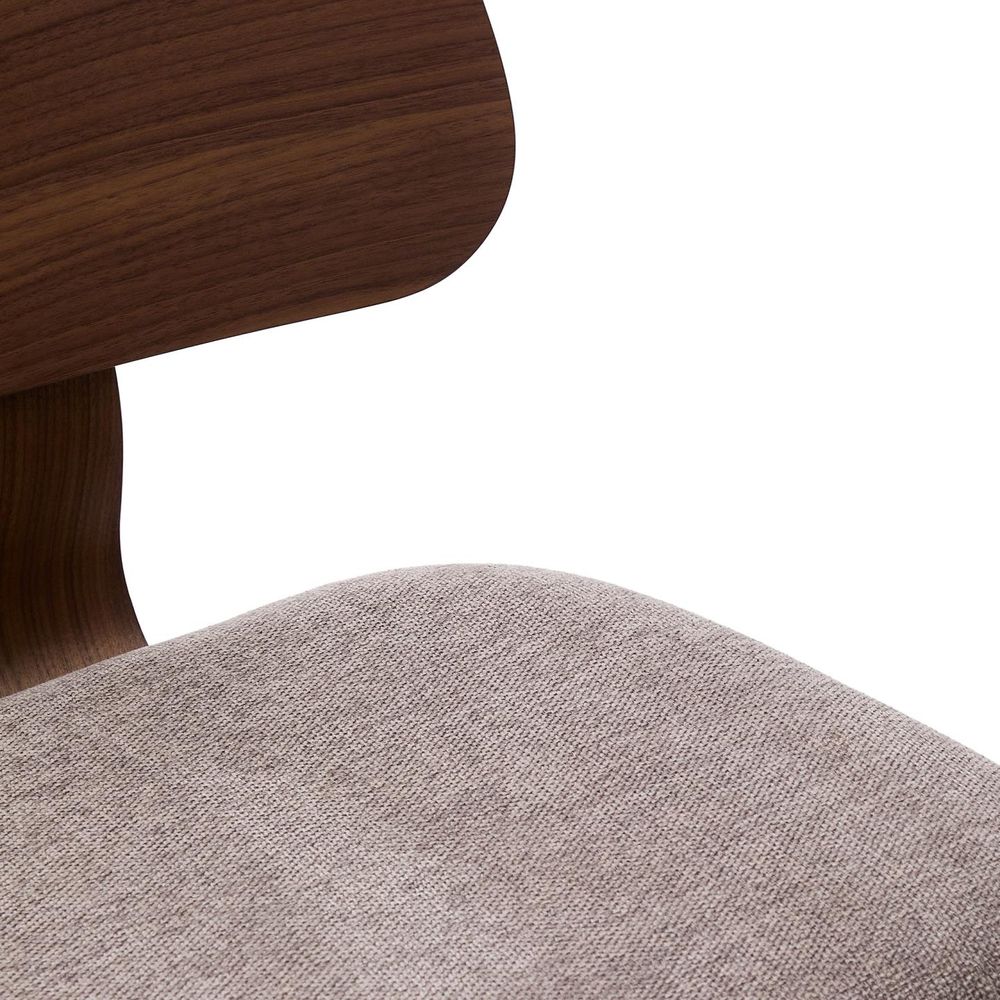 Eetkamerstoel GENA - Walnootfineer/Beige chenilles KAV C00002BF11