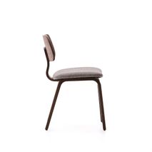 Eetkamerstoel GENA - Walnootfineer/Beige chenilles KAV C00002BF11