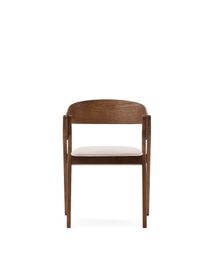 Eetkamerstoel GODIA - Wengé/Beige chenille KAV C06046MK12