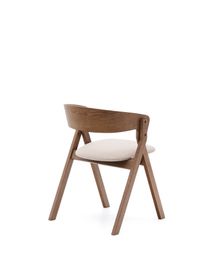 Eetkamerstoel GODIA - Wengé/Beige chenille KAV C06046MK12