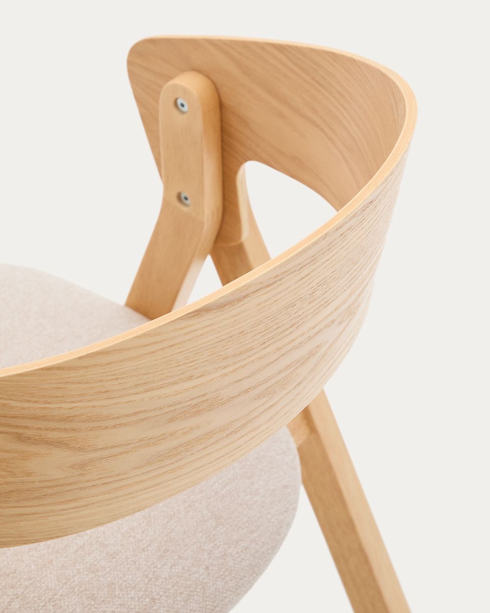 Eetkamerstoel GODIA - Hout/Beige chenille KAV C06063MK12