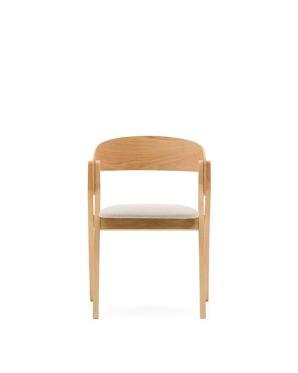 Eetkamerstoel GODIA - Hout/Beige chenille KAV C06063MK12