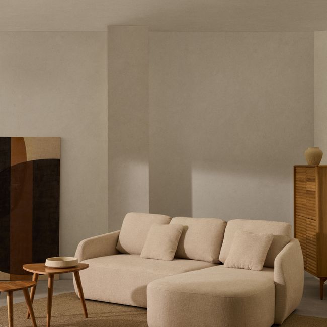 Hoekzetel met slaapfunctie LAIRA - Ecru