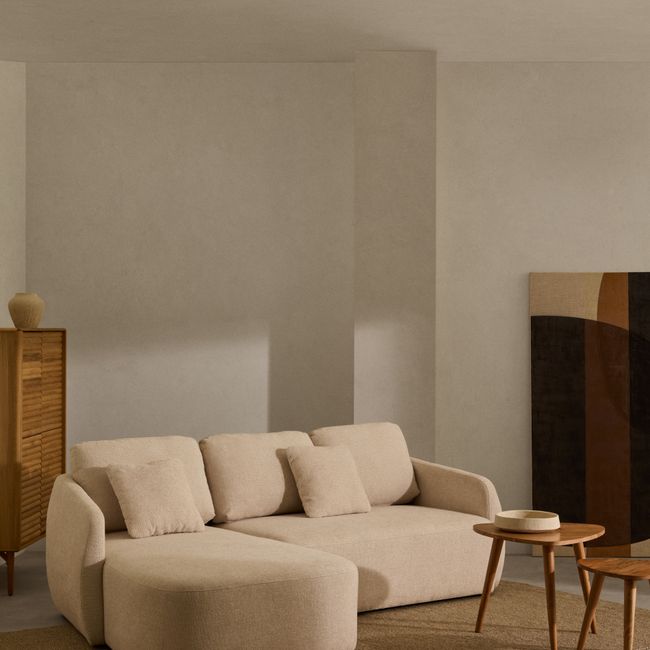 Hoekzetel met slaapfunctie LAIRA - Ecru