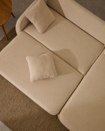 Hoekzetel met slaapfunctie LAIRA - Ecru KAV S00071LG39