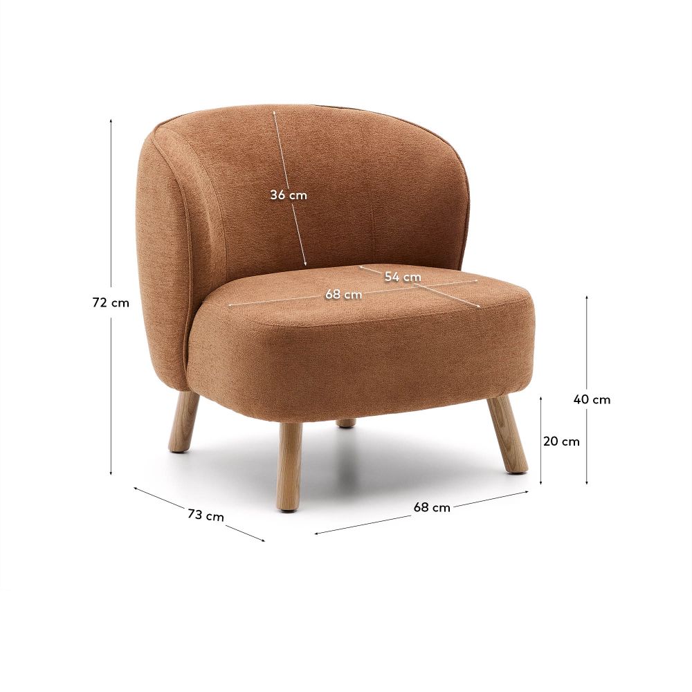 Fauteuil ULIT - Groen chenille KAV S84082BC59