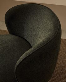 Fauteuil ULIT - Blauw/Grijs chenille KAV S84082BC19