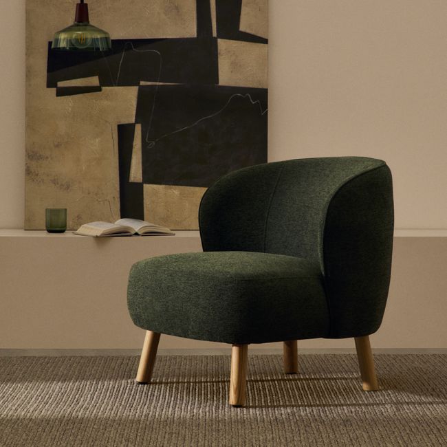 Fauteuil ULIT - Groen chenille