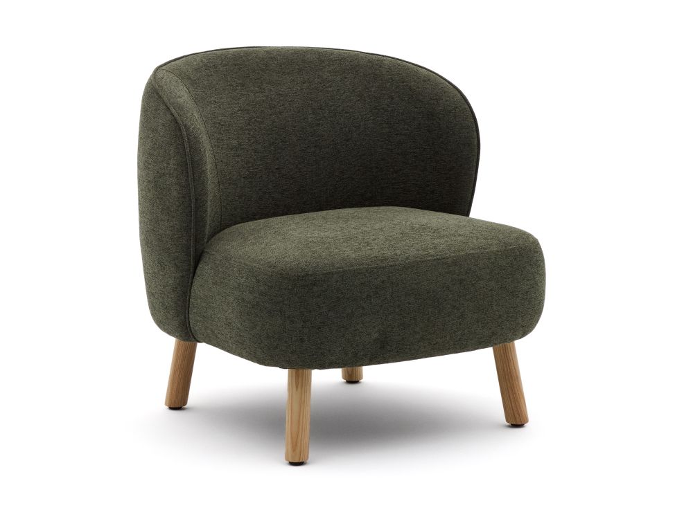 Fauteuil ULIT - Blauw/Grijs chenille KAV S84082BC19