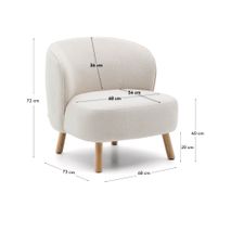 Fauteuil ULIT - Groen chenille KAV S84082BC12