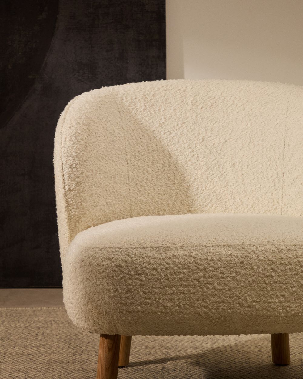 Fauteuil ULIT - Terracotta bouclé KAV S84082FA05