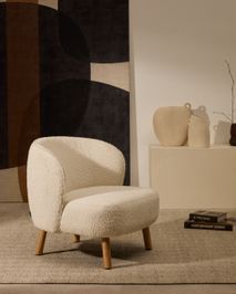 Fauteuil ULIT - Terracotta bouclé KAV S84082FA05