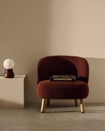 Fauteuil ULIT - Wit bouclé KAV S84082FA10