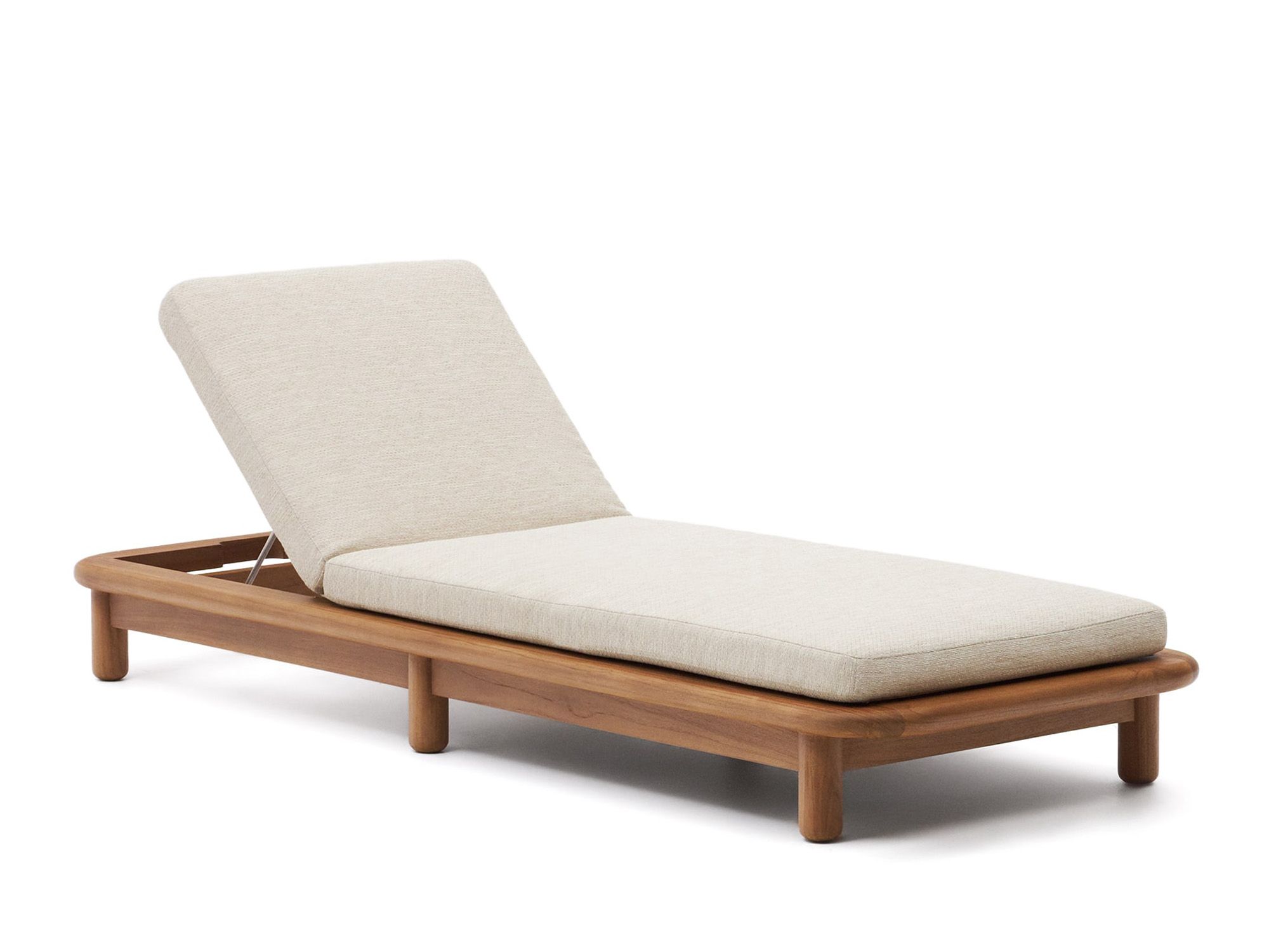 Ligstoel TURQUETA - Massief Teakhout