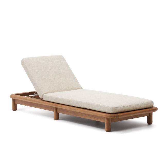 Ligstoel TURQUETA - Massief Teakhout