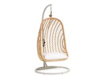 Hangstoel EKATARINA - Lichtgrijs / Rotan KAV CC5972J05