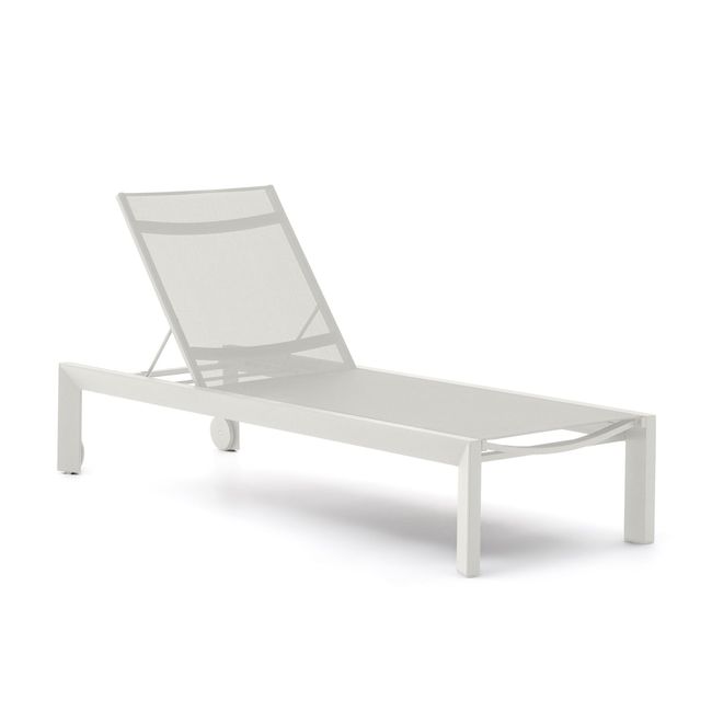 Ligstoel CANUTELLS - Wit