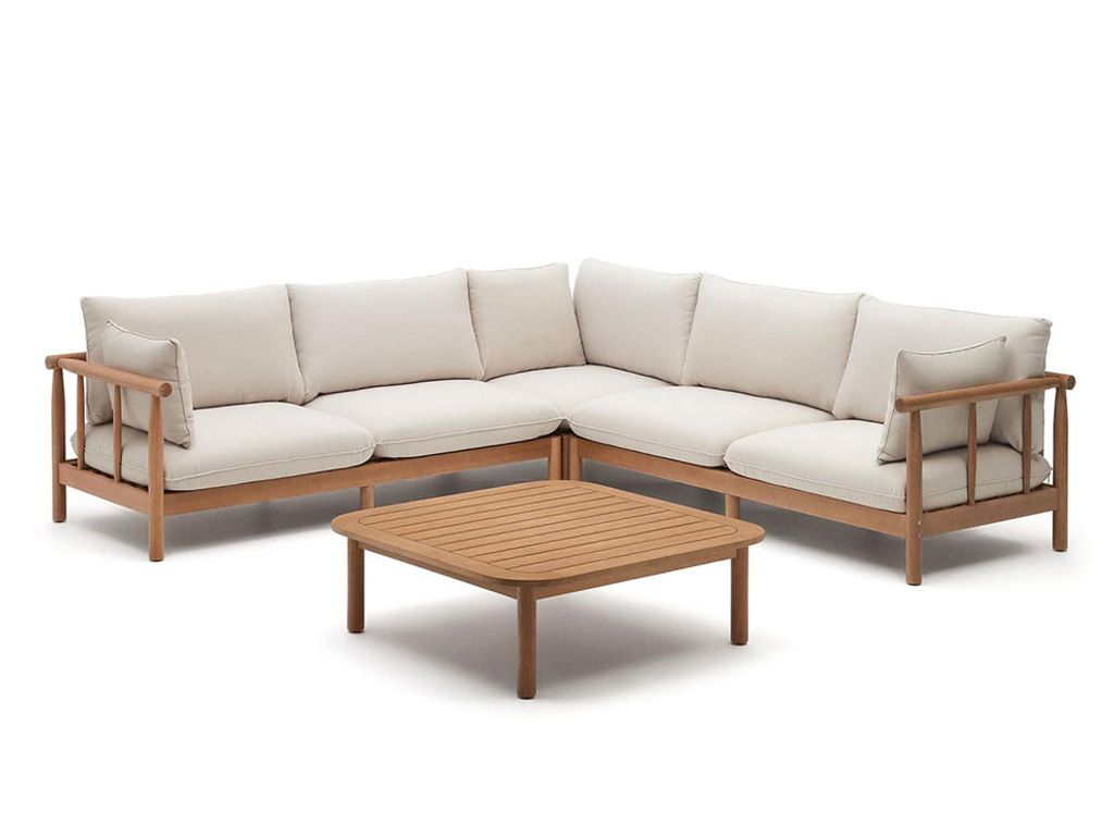 Tuinbank set SACOVA - Massief eucalyptushout