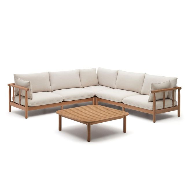 Tuinbank set SACOVA - Massief eucalyptushout