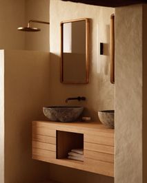 Badkamermeubel KENTA - Teakhout / Naturel KAV M0800006MM46