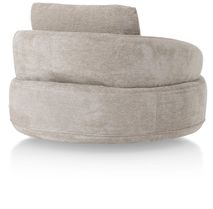 Draaifauteuil met poef BORGIA - Champagne HEH-372-TZFA-ENC