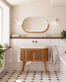 Spiegel ROKIA - Massief teakhout KAV AB0135M46