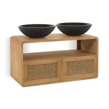 Badkamermeubel SABIELA - Massief teakhout KAV CC6827M46