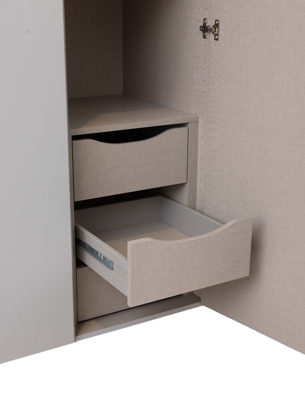 Draaideurkast QUADRA SPIN - Silk grey C-RCH-69-KAST2-SGR