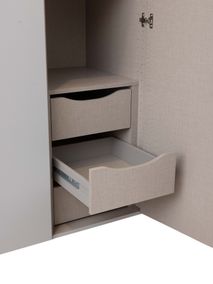 Draaideurkast QUADRA SPIN - Silk grey C-RCH-69-KAST2-SGR