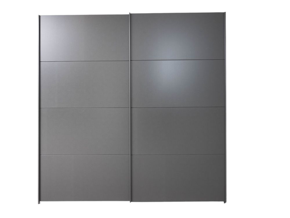 Zweefdeurkast QUADRA - Metallic grey C-RCH-1-KAST1-GRM