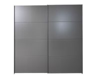 Zweefdeurkast QUADRA - Metallic grey C-RCH-1-KAST1-GRM